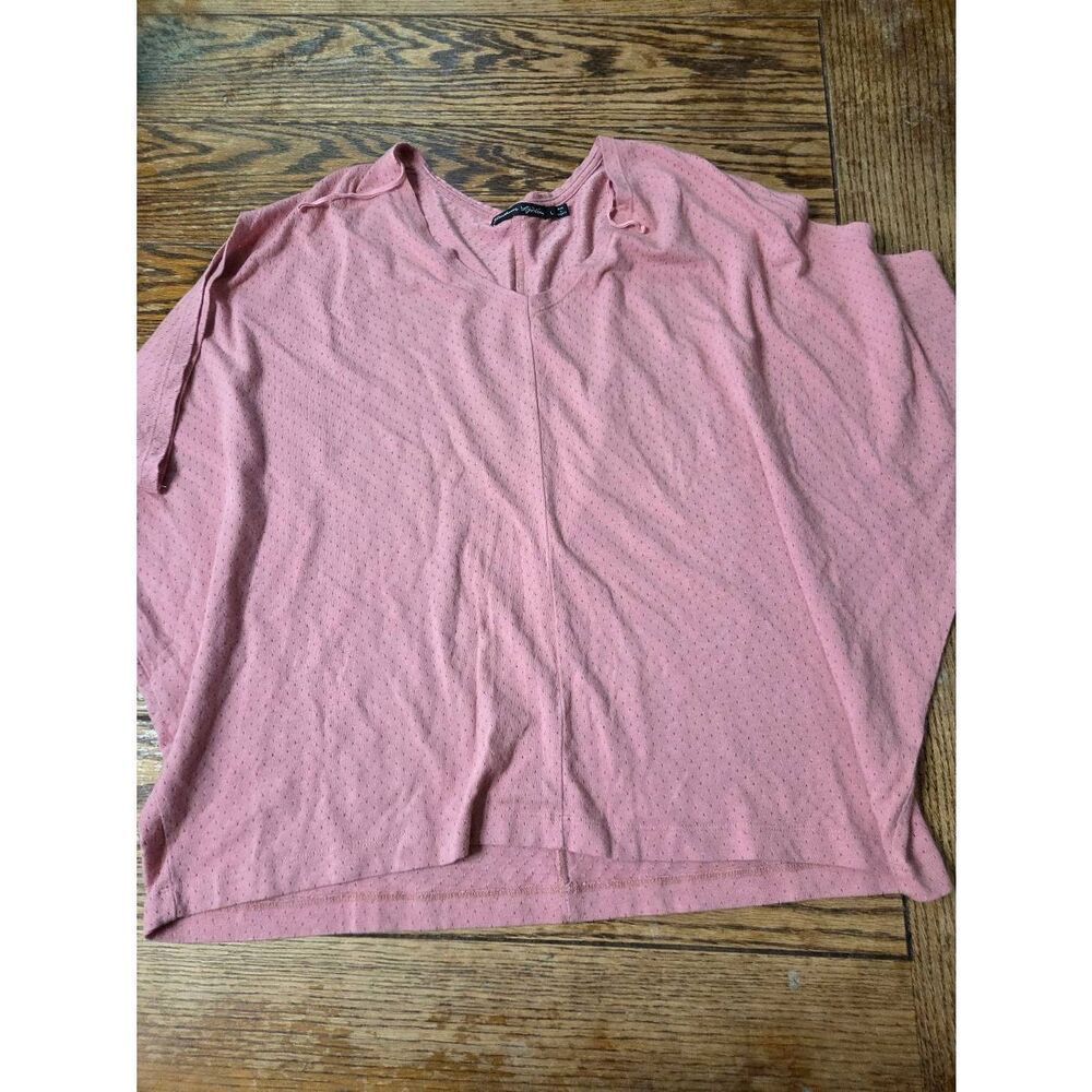 Gudrun Sjoden pink oversized cotton blend pink shirt sz Large